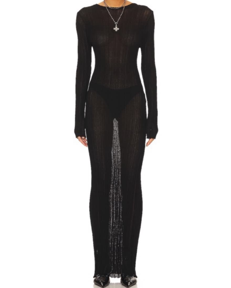 LIONESS prophcey Maxi Dress In Onyx  - Image 1