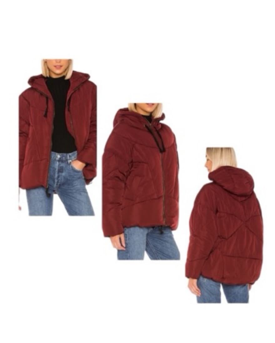 Free People Red/Burgundy Puffer  - Image 2