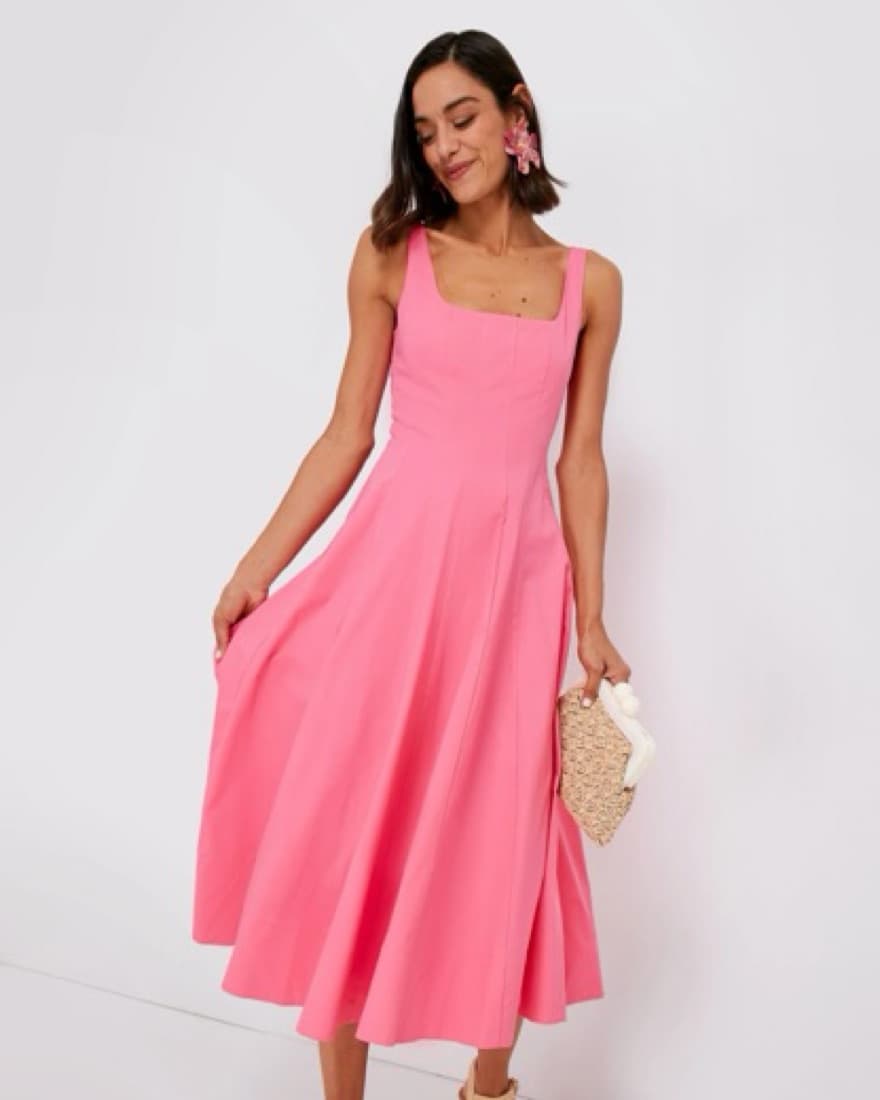 Staud Wells Dress In Plumeria (8) - Image 1