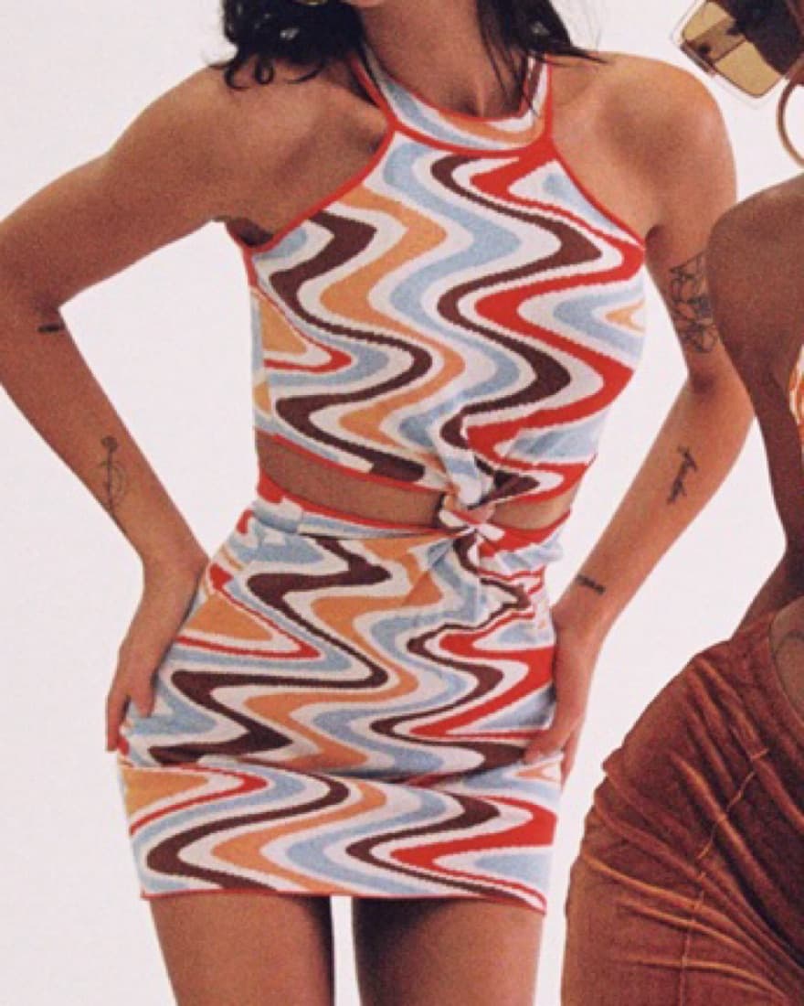 SAVANNA MINI DRESS MULTI - Image 1