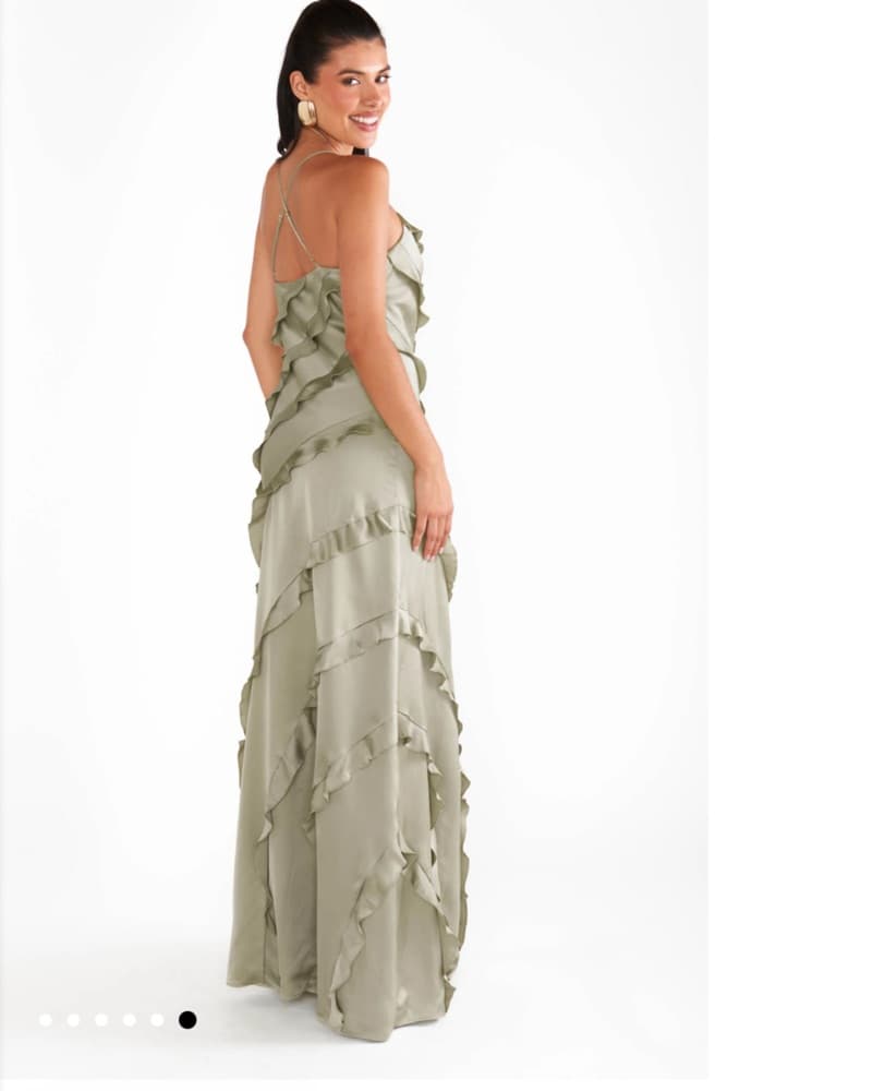 Show Me Your Mumu Green Ruffle Gown - Image 3