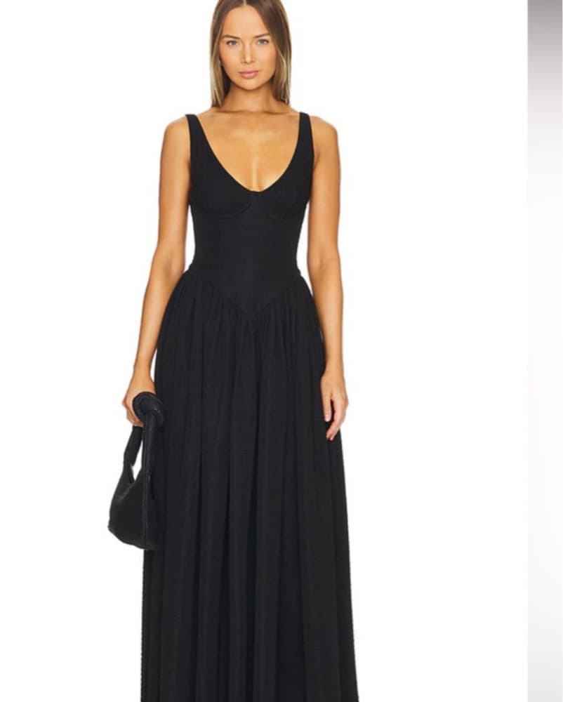 DELFI Isodora long dress black  - Image 1