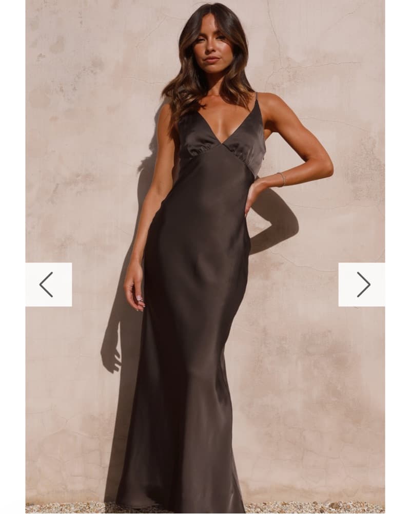 Ziah Maxi Dress - Espresso - Image 1