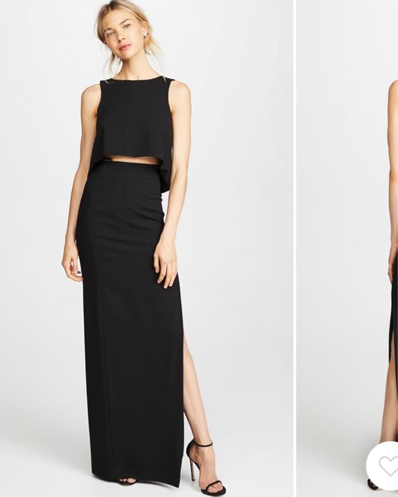 Black Halo Kacie 2 Piece Set Gown - Image 1