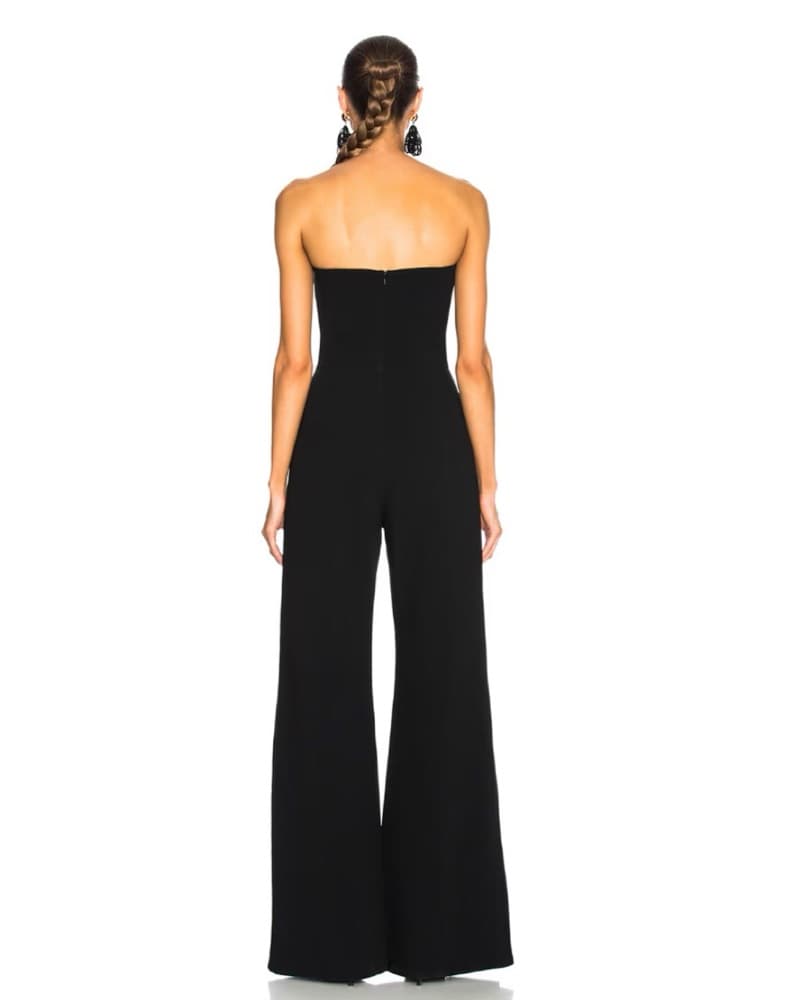 Alexis Black Strapless Jumpsuit  - Image 3