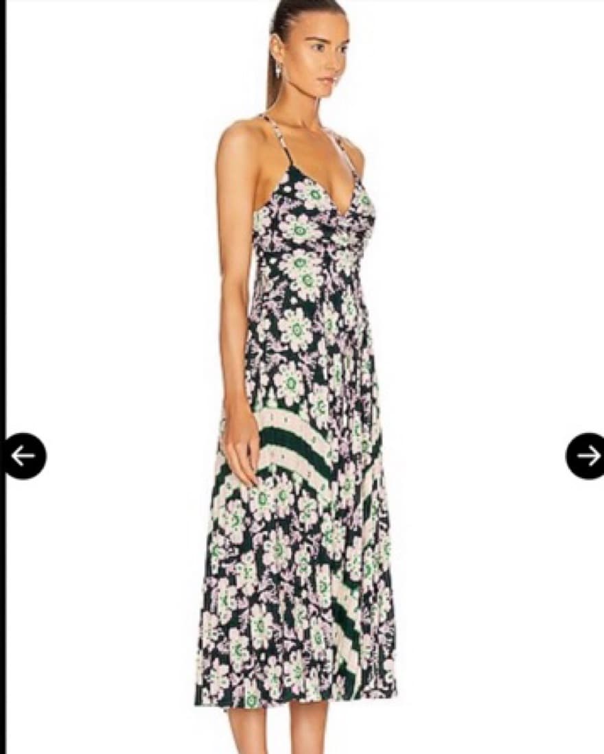 ALC Gemini Stella Scarf Print Dress - Gr - Image 4