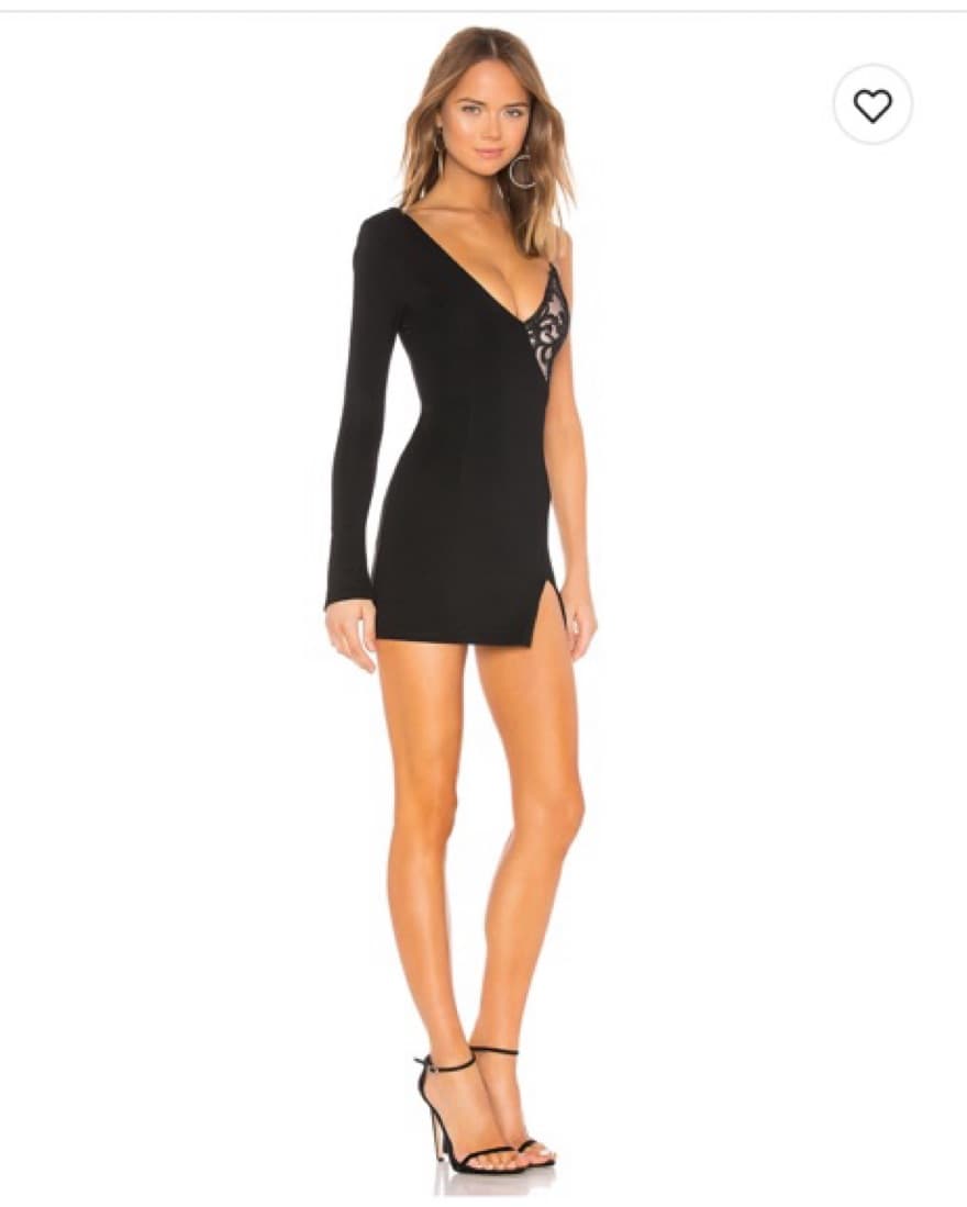 Michael Costello Black Mini Dress - Image 3