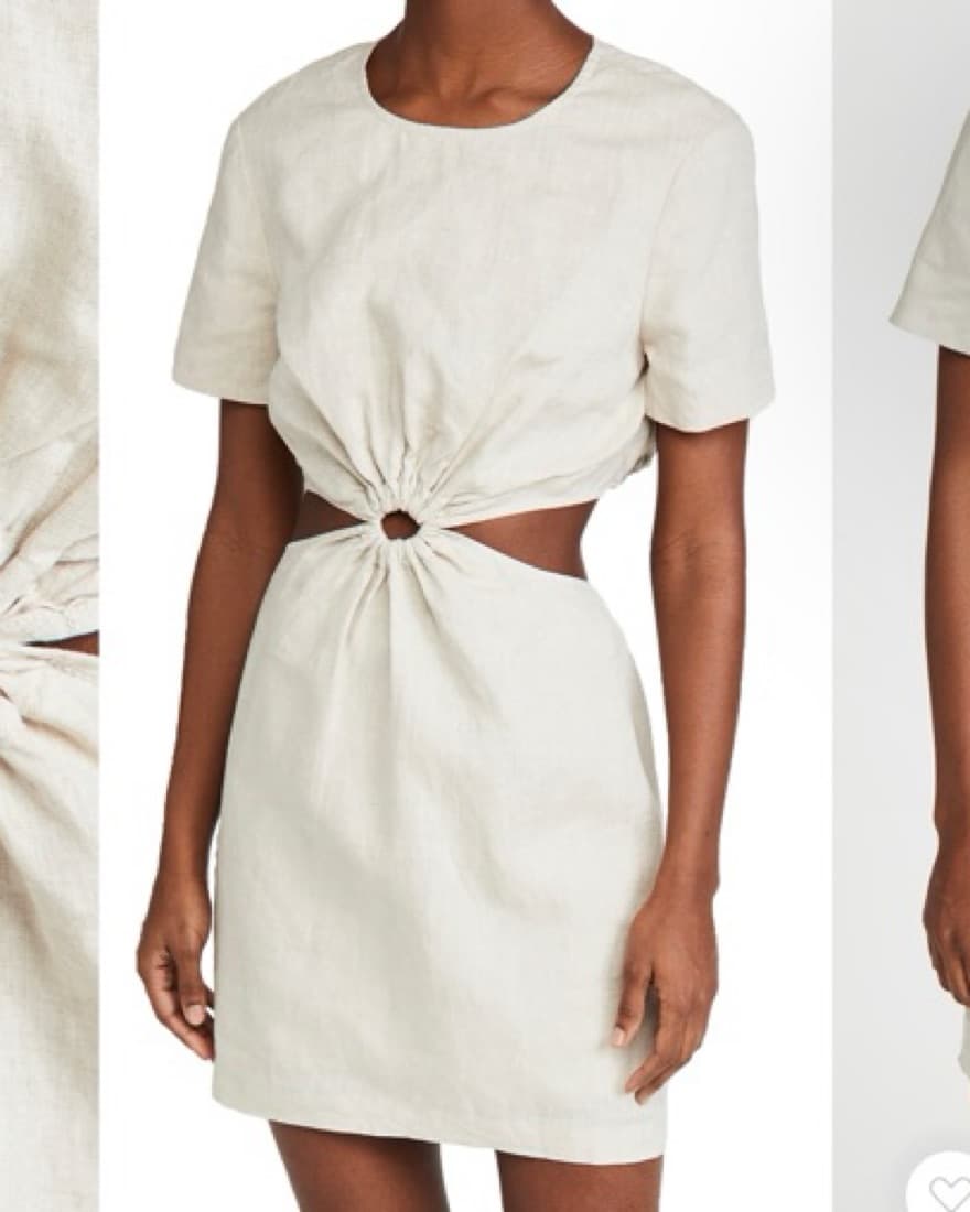 Staud Linen Mini Dress  - Image 4
