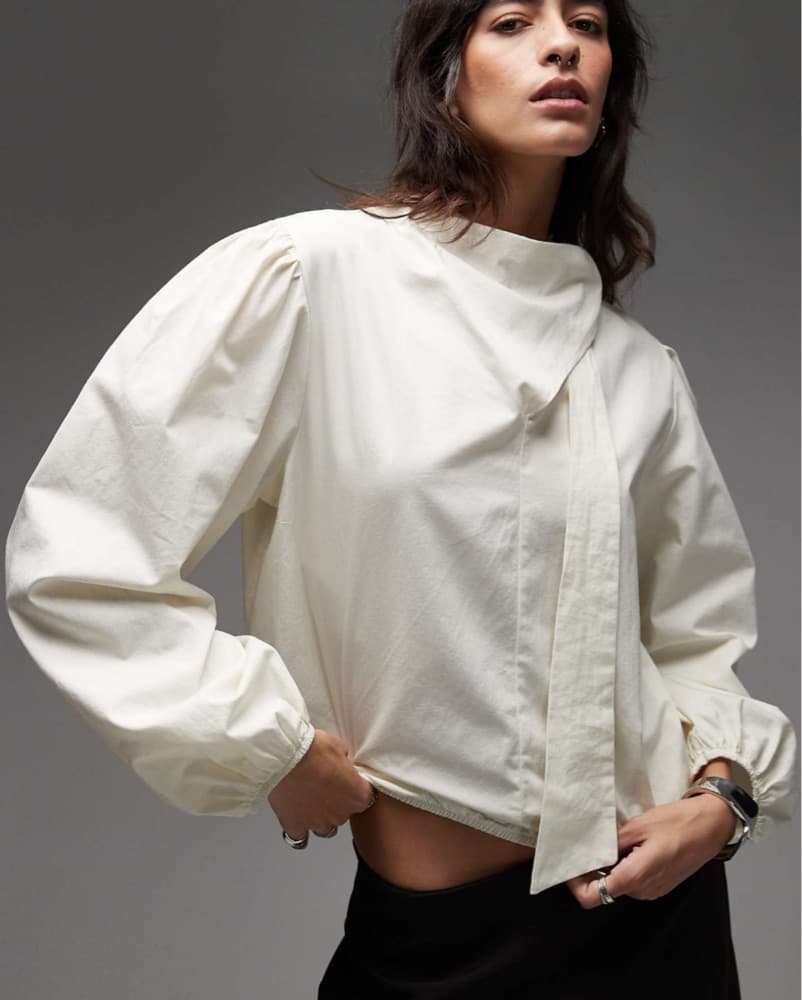 Exquisite Puff Sleeve Blouse - Image 1