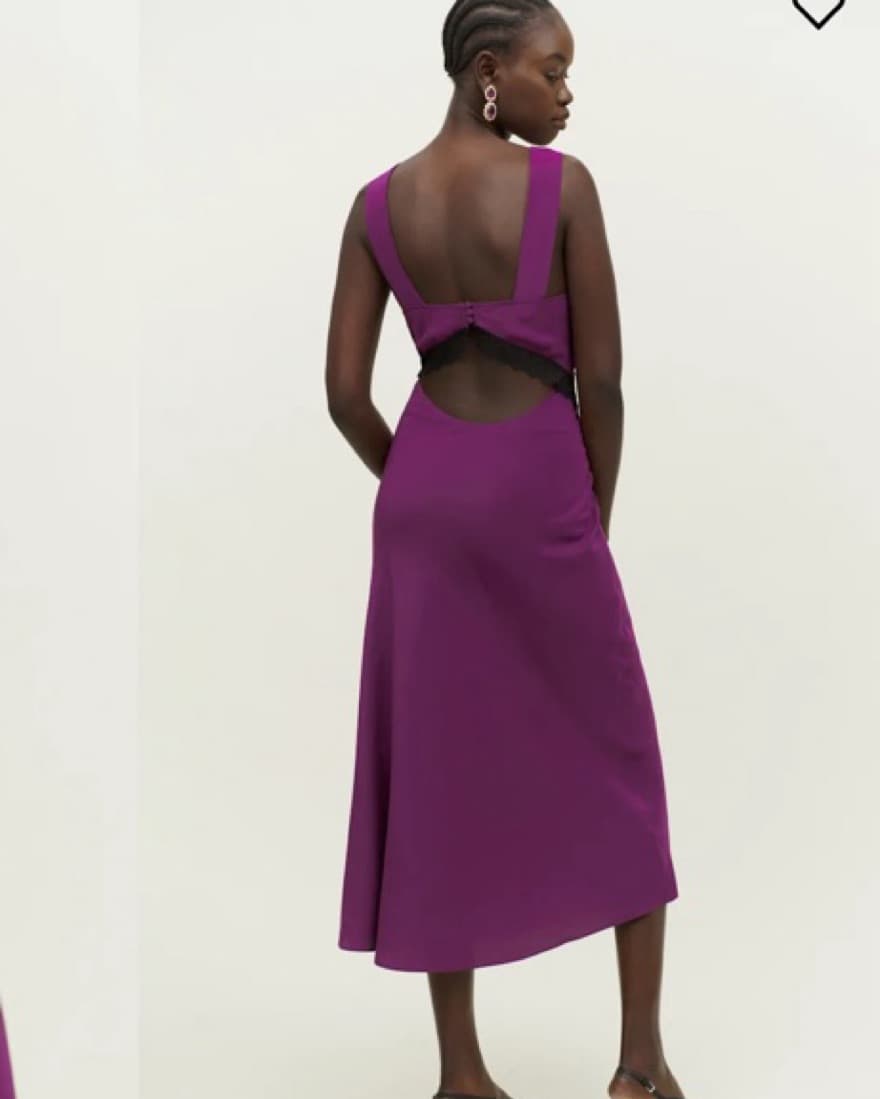 Vibrant Fuchsia Midi Dress - Image 2