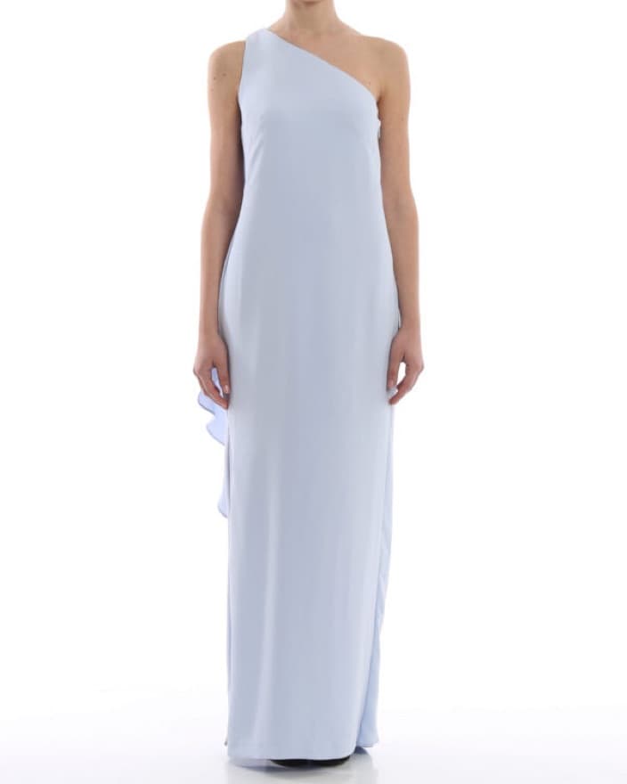 Ralph Lauren Cape One Shoulder Gown - Image 1