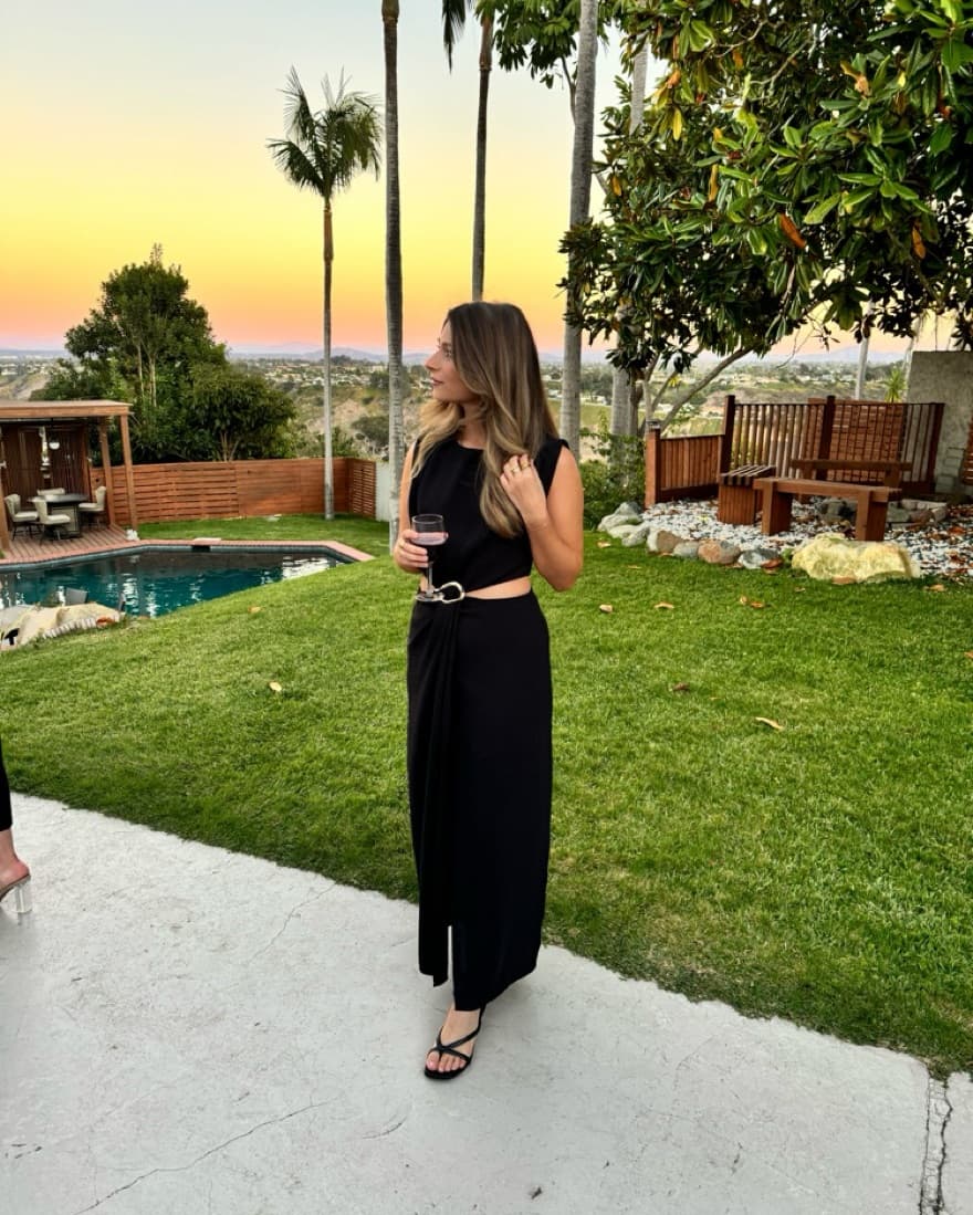 Zara Cutout Black Dress  - Image 3