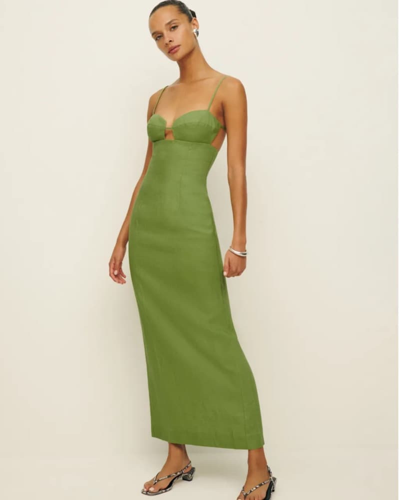 Reformation Malibu Linen Dress - Image 1