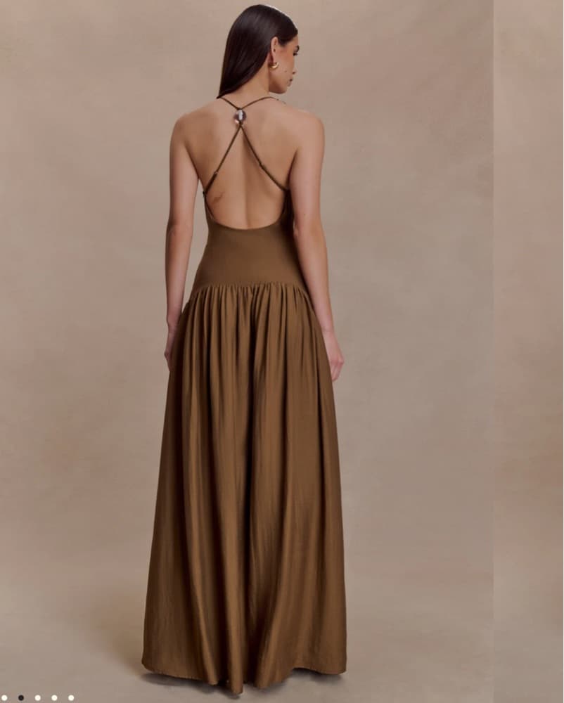Darling Linen Maxi Dress - Image 4