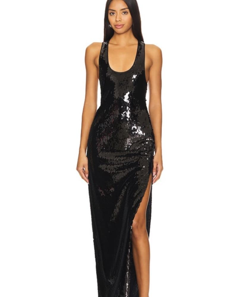Retrofete Bella Sequin Dress Black - Image 4