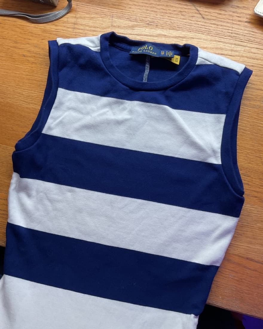 Ralph Lauren Navy White Stripe Midi/Maxi - Image 4