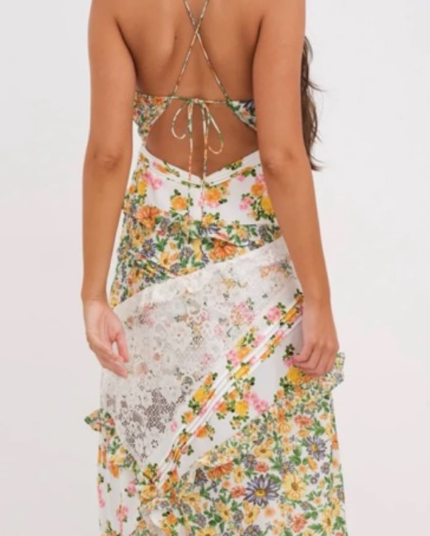 For Love & Lemons Rosalyn Maxi Dress - Image 3