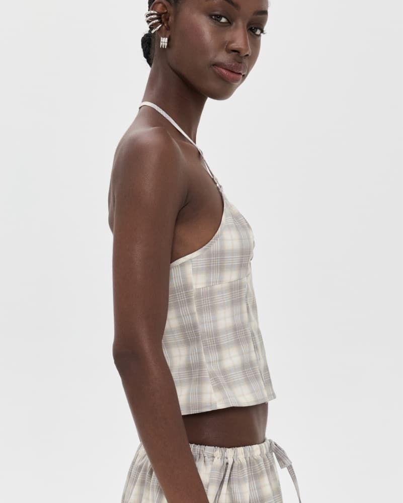 Two Piece Plaid Set - Image 6