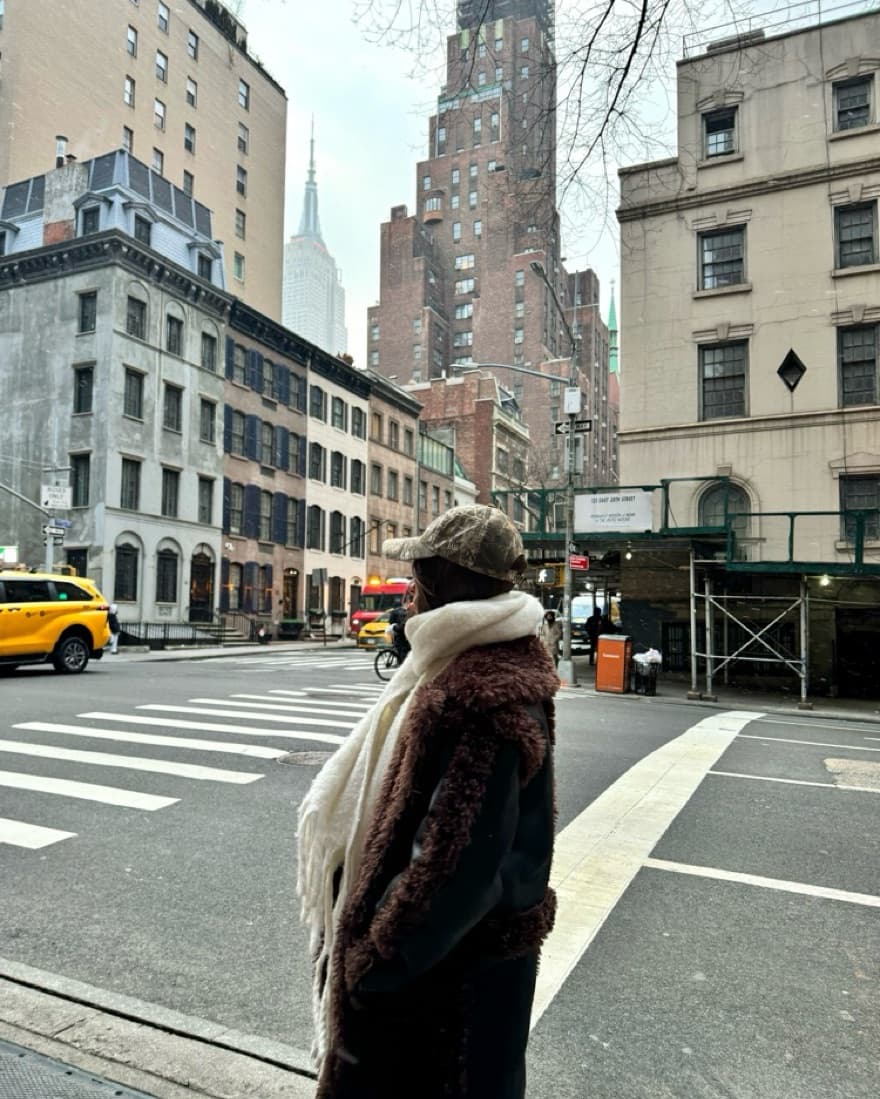 NBD Leather/faux Fur Coat. - Image 4