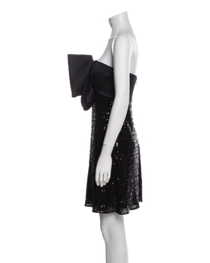 Badgley Mischka | Bow Mini Dress - Image 3