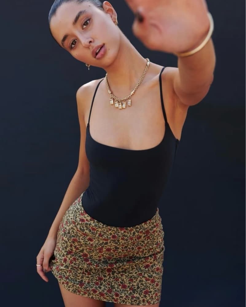 Realisation Par Mini Skirt in Dahlia - Image 1