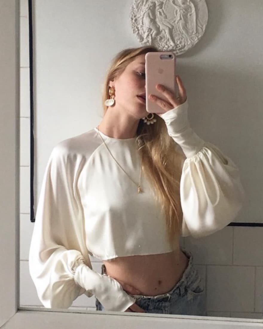 Orseund Iris White Silk Top - Image 1