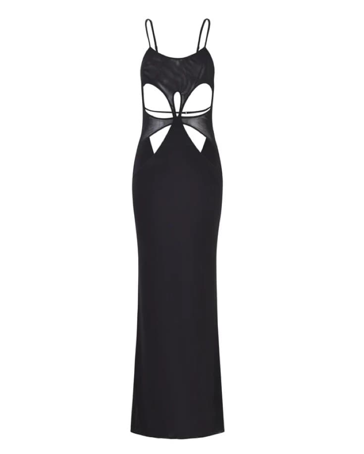 I Am Gia Katiyah Black Cutout Long Dress - Image 5