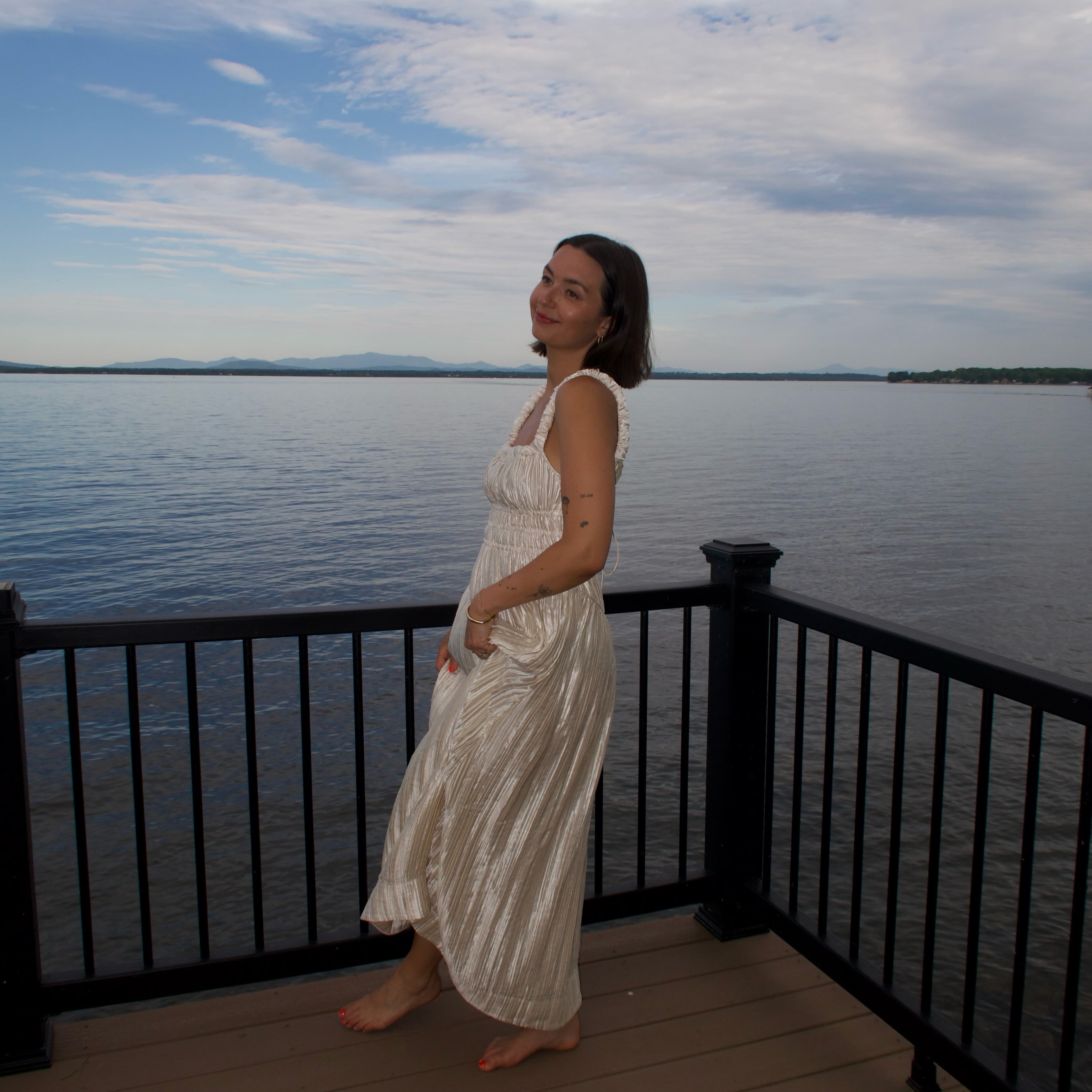 & Other Stories Metallic Dress - Image 2
