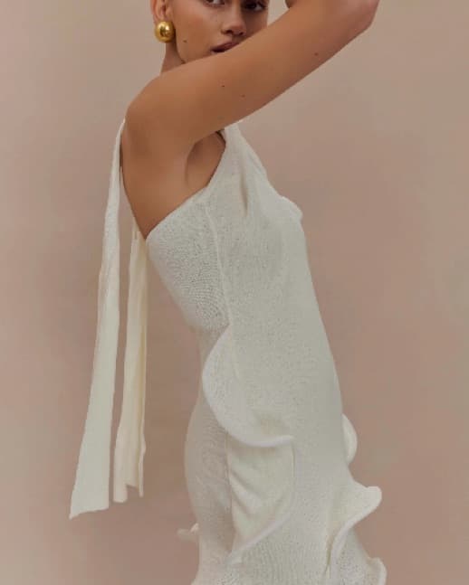 Meshki Mini Knit Halter Dress - Image 3