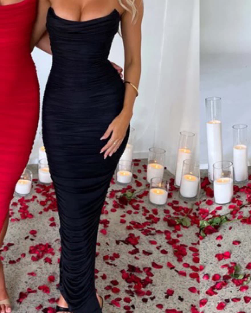 DEMI MAXI DRESS - BLACK - Image 2