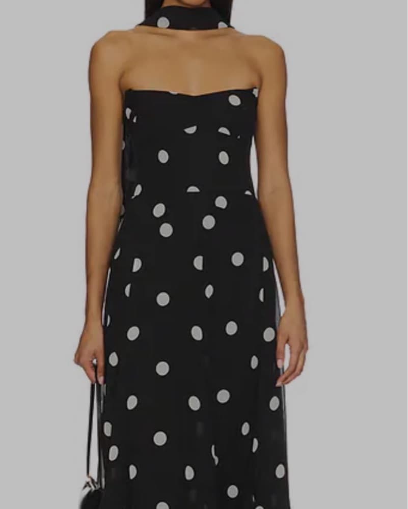 Polka Dot Maxi Dress - Image 1