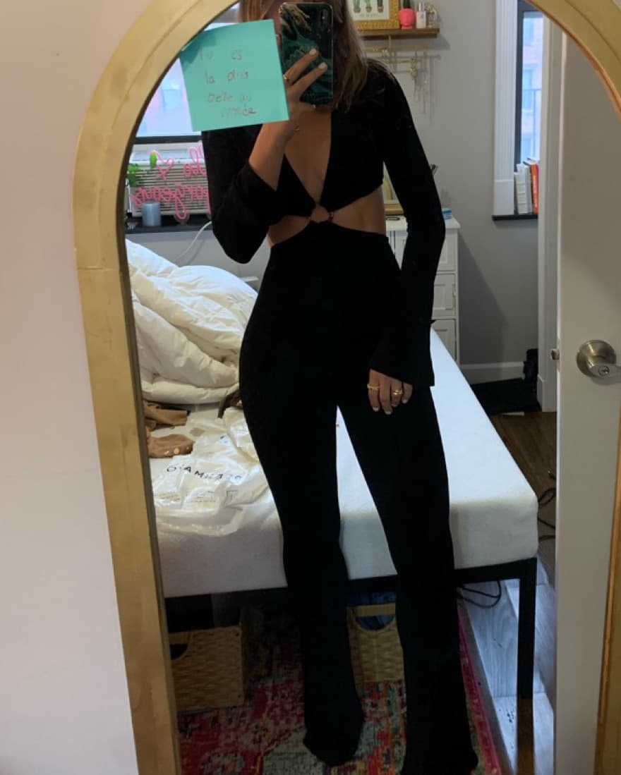 Black Cut Out Jumptsuit  - Image 3