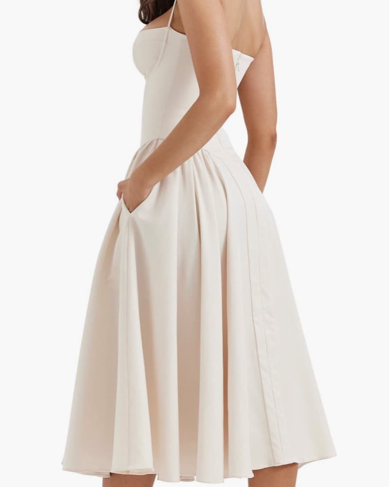 Samaria Vintage Cream Corest Sundress  - Image 3