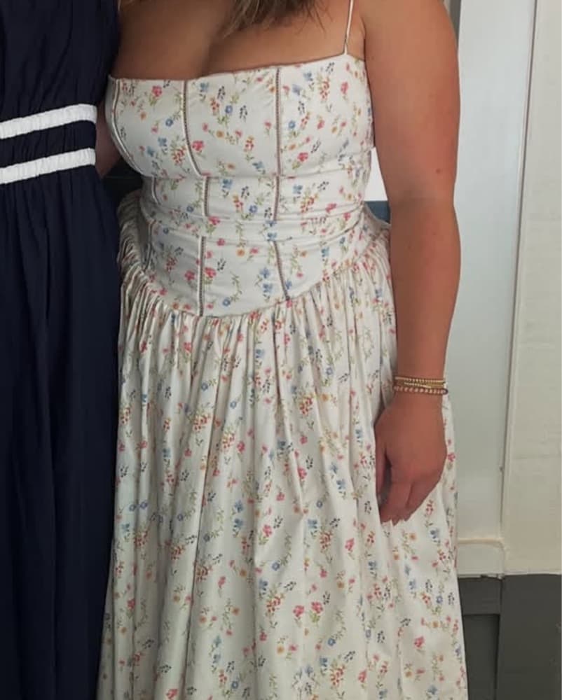 HOUSE OF CB Ysabella White Posy Print - Image 3