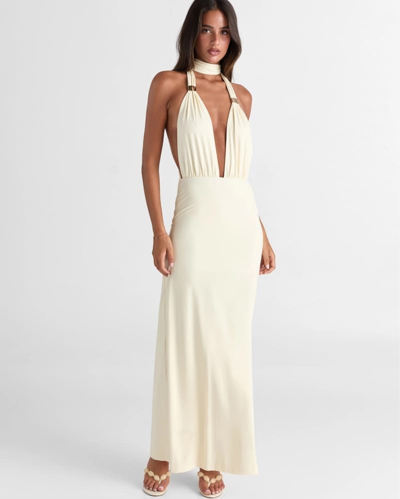 Sasha Therese Butter Maxi Dress  - Image 1
