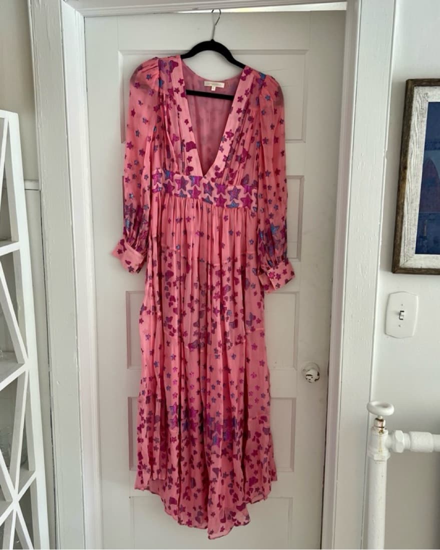 LoveShackFancy Pink Star Dress  - Image 3