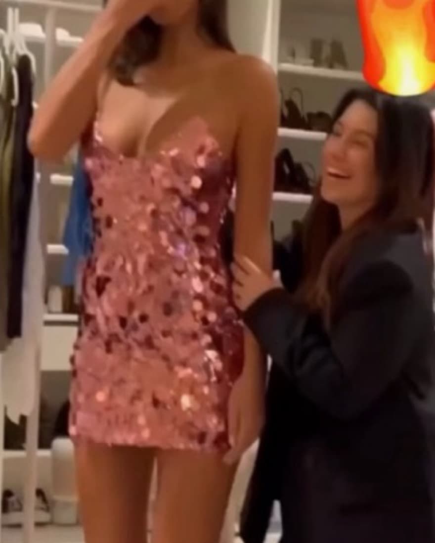 Pink Sparkle Dress M - Image 2