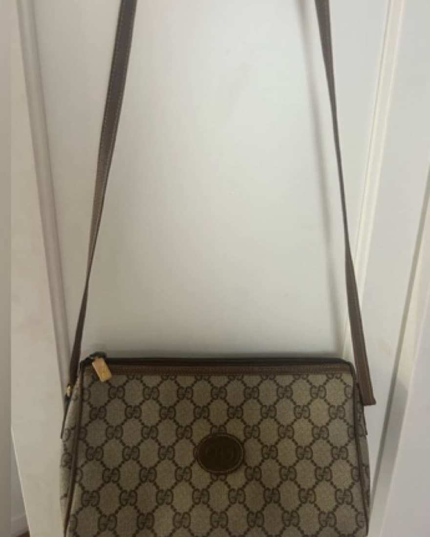 Gucci GG Monogram Canvas Handbag - Image 1