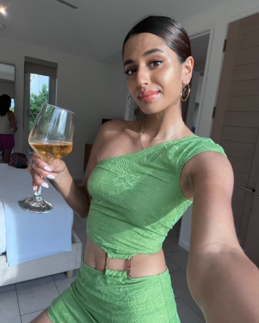 Green Cut-Out Mini Dress - Image 3