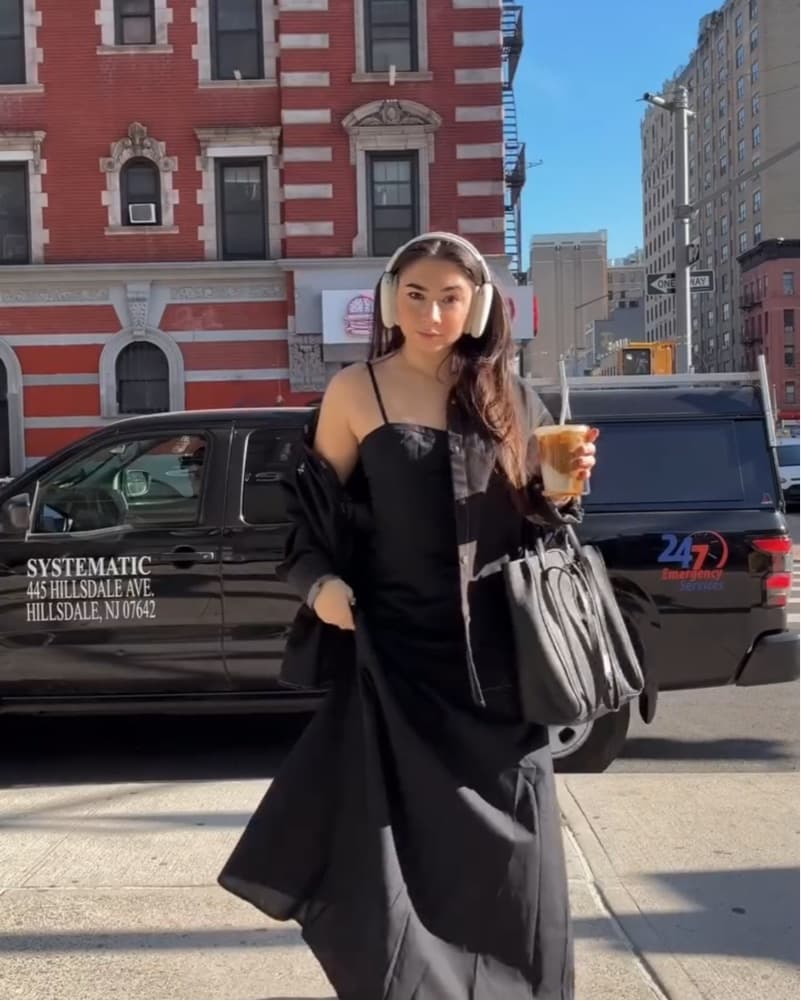 Black Cotton/linen Dress - Image 1