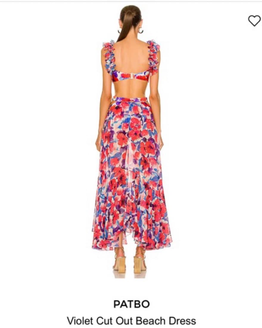 PATBO Violet Cut Out Beach Dress - Image 2