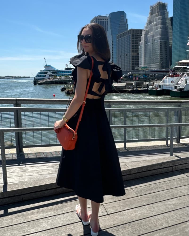 Black Midi Dress - Image 1