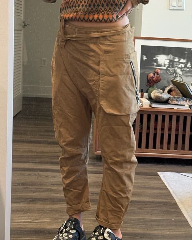 Cargo Drop Crotch Trousers - Image 1