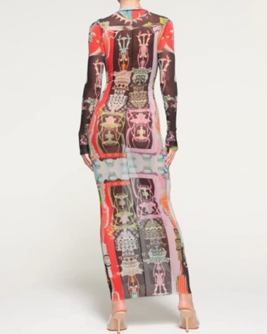 Skims Sheer Printed Dress  - Image 5
