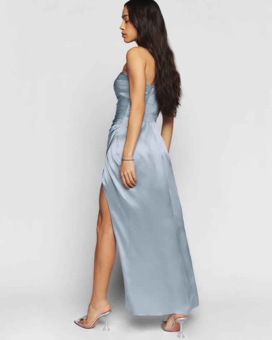 Reformation Barrow Silk Dress MSRP $398 - Image 5