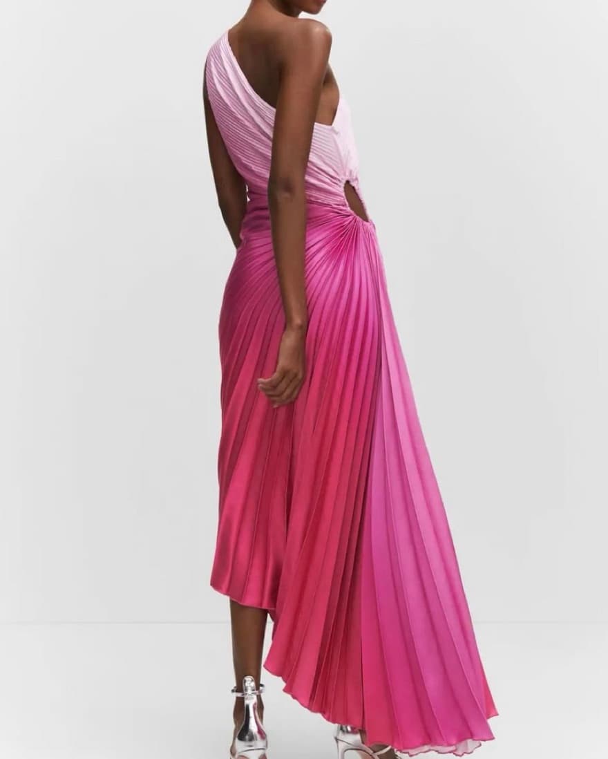 Mango Ombre One Shoulder Dress - Image 2