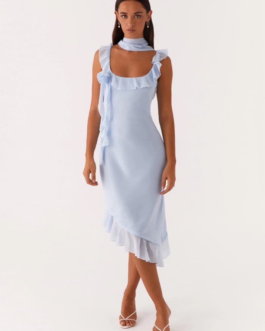 Baby Blue Midi Dres - Image 1