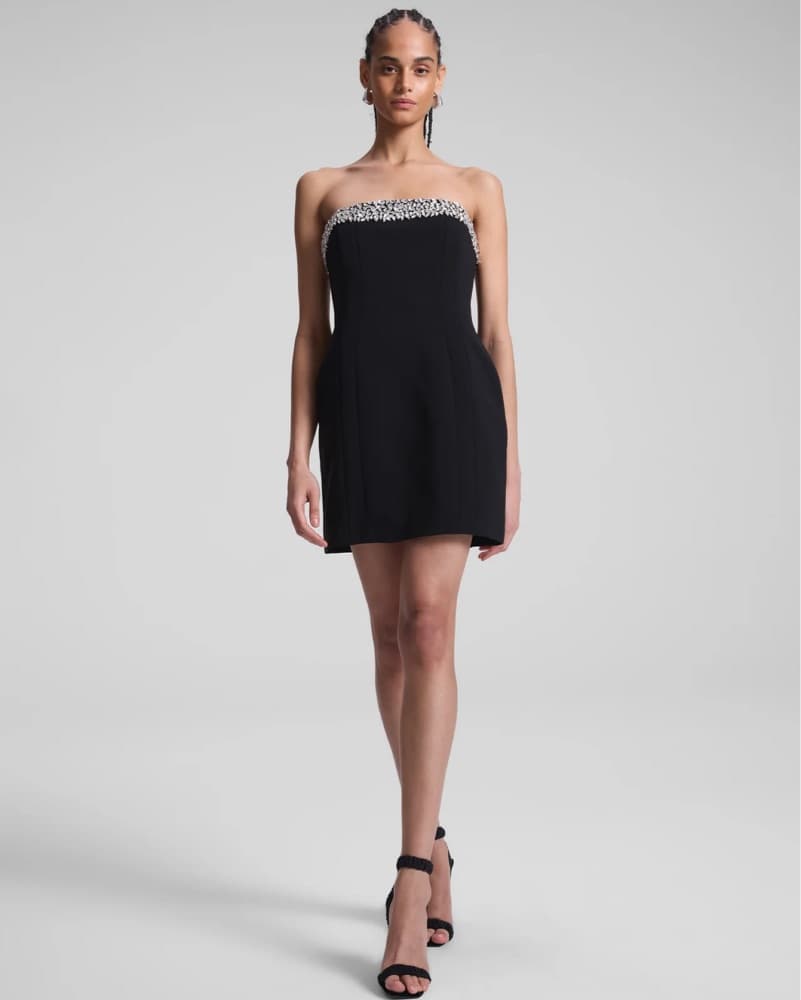 ALC Black Mini Embellished Dress - Image 1