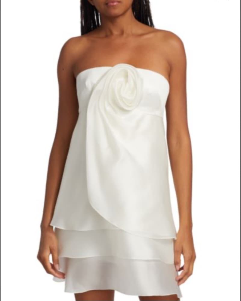 Marchesa Rosette Minidress - Image 1