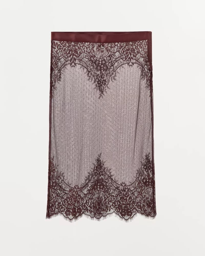 Lace Midi Skirt  - Image 1